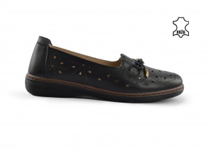 Kožne ženske espadrile 2767CR crne - Img 2