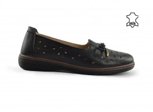 Kožne ženske espadrile 2767CR crne - Img 2
