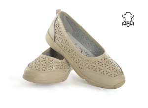 Kožne ženske espadrile 4029BE bež - Img 3