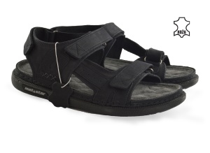 Kožne muške sandale 689012CR crne