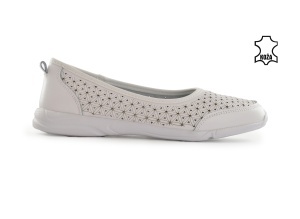 Kožne ženske espadrile 25224BL bele - Img 2