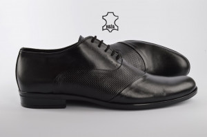 Kožne elegantne muške cipele 435 crne - Img 2