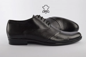 Kožne elegantne muške cipele 435 crne - Img 2
