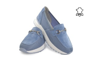 Kožne ženske espadrile 25221PL plave - Img 3