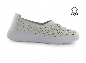 Kožne ženske espadrile 2794BL bele - Img 2