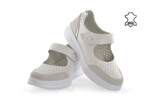 Kožne ženske espadrile 4030BL bele - Img 3