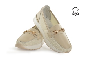 Kožne ženske espadrile 4158BE bež - Img 3