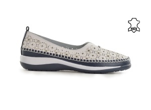 Kožne ženske espadrile 25197BL bele - Img 2