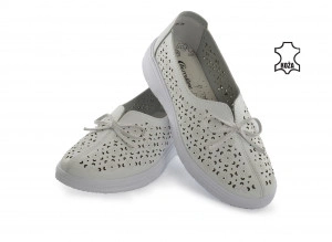 Kožne ženske espadrile 2794BL bele - Img 3