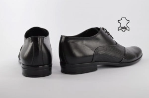 Kožne elegantne muške cipele 435 crne - Img 4