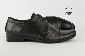 Kožne elegantne muške cipele 450-C crne - Img 2