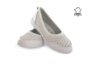 Kožne ženske espadrile 25224BL bele - Img 3