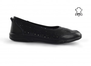 Kožne ženske espadrile 2954CR crne - Img 2