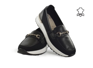 Kožne ženske espadrile 4158CR crne - Img 3