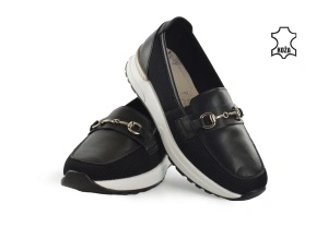 Kožne ženske espadrile 4158CR crne - Img 3