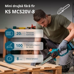 Ferăstrău cu acumulator KS MCS20V-8 - Img 2