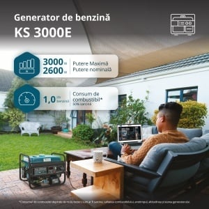Generator pe benzina "Könner & Söhnen" KS 3000E - Img 2
