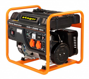 Stager GG 4000D Generator open-frame 3.5kW, monofazat, benzina, pornire la sfoara - Img 2