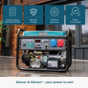 Generator pe benzina "Könner & Söhnen" KS 7000E 1/3 - Img 4