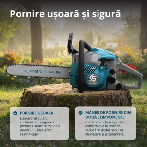 Fierăstrău pe benzină KS CS18G-14C - Img 5