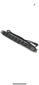 PRELUNGITOR PDU INDUSTRIAL 8 prize IEC C13 cu protectie, aluminiu