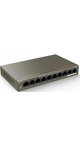 Switch PoE+(92W) fără management, 3 preconfigurări, 9×RJ45 1Gbps (8×PoE+), 1×SFP 1Gbps - Img 2