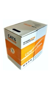 Cablu UTP Cat.6, Braun, CCA 4x2x0, 56mm PVC, culoare gri, cutie de 305m