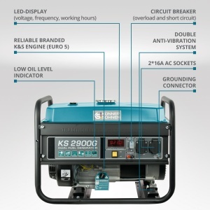 Generator pe gaz/benzina "Könner & Söhnen" KS 2900G - Img 3