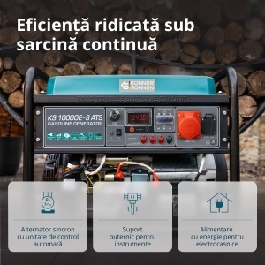 Generator pe benzina "Könner & Söhnen" KS 10000E-3 ATS - Img 6