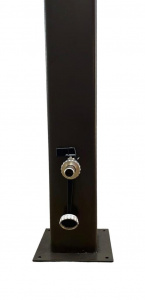 Cismea de gradina, OTEL, vopsit electrostatic, cu 2 robineti, apa si furtun, EKXON TECHNOLOGY - Img 2