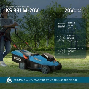 Mașină de tuns iarba cu acumulator KS 33LM-20V - Img 2