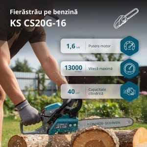 Drujbă pe benzină KS CS20G-16 - Img 2