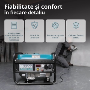 Generator pe benzina "Könner & Söhnen" KS 3000 - Img 3