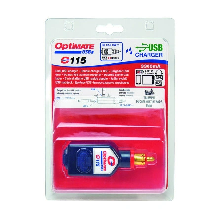 OptiMATE O-115 kettős USB töltő, egyenes csatlakozó dugóval (DIN Ø12mm) - Img 8