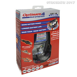 OptiMate 4 Dual Program akkumulátor karbantartó és töltő