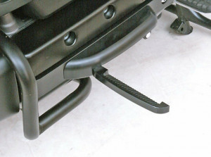 Fekete kihajtható lábtartó GL1800-asokhoz