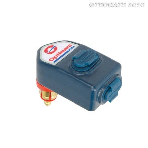 OptiMATE O-105 kettős USB töltő, derékszögű csatlakozó dugóval (DIN Ø12mm) - Img 2