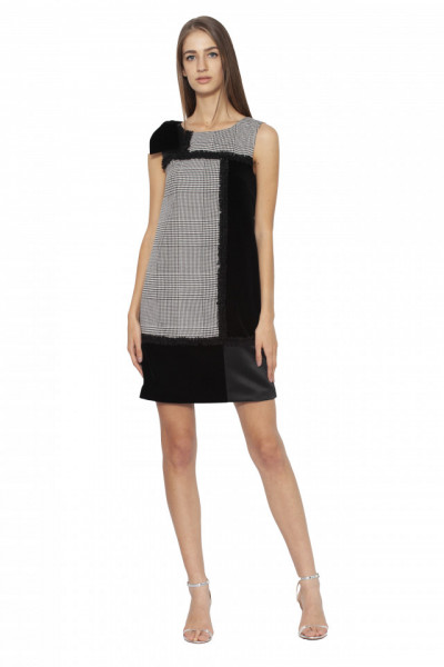 Rochie "patchwork" cu funda
