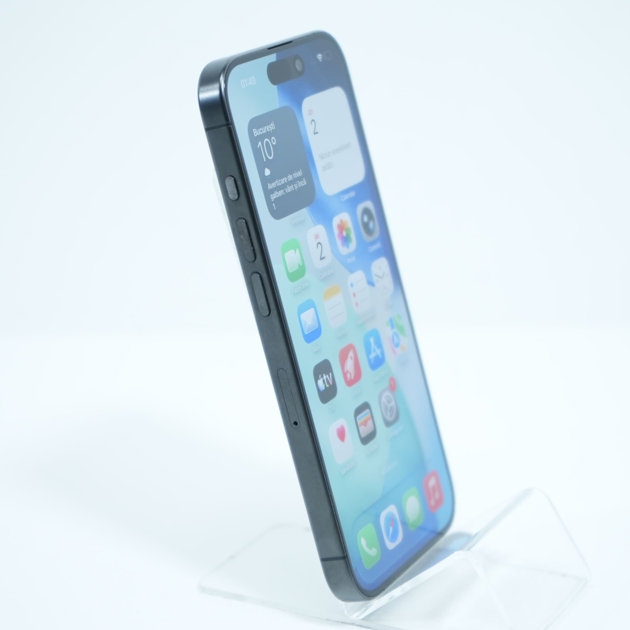 Telefon Apple iPhone 15 Pro 256GB, Black Titanium - imagine 4