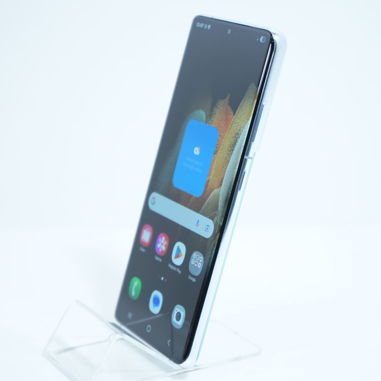 Telefon Samsung Galaxy S21 Ultra 128GB, Phantom Silver - imagine 3