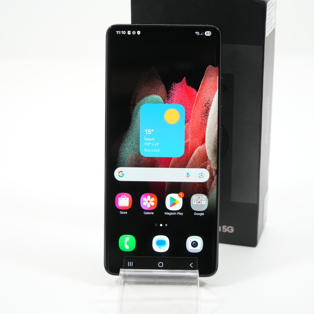 Telefon Samsung Galaxy S21 Ultra 256GB, Phantom Black - imagine 2