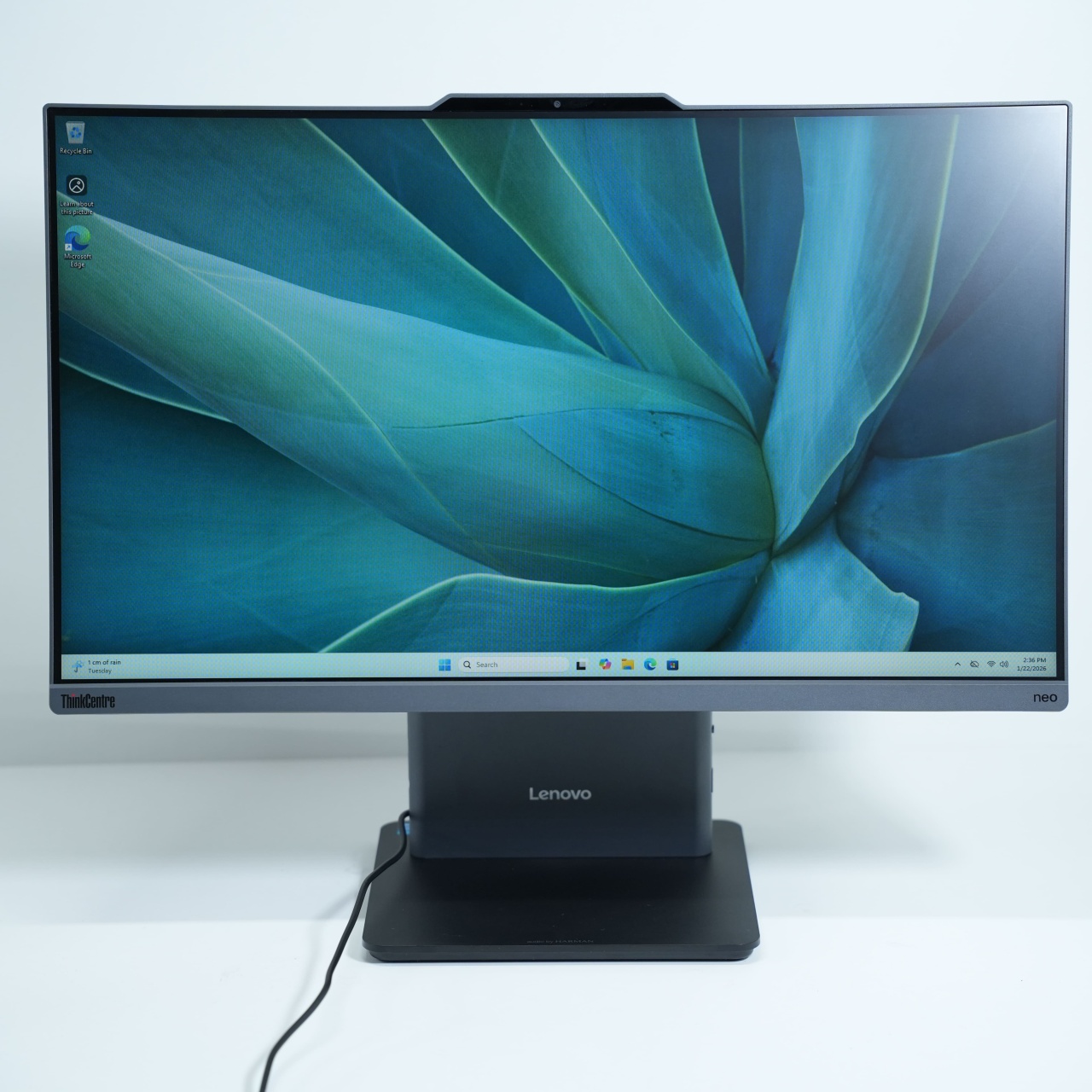 Unitate Pc All In One Lenovo Thinkcentre Neo 50a 24 Gen 5, Intel Core i3-1315U, Rezolutie FullHD, 23.8", 100 Hz, 8 GB DDR5, SSD de 512 GB, Intel UHD Graphics - imagine 2