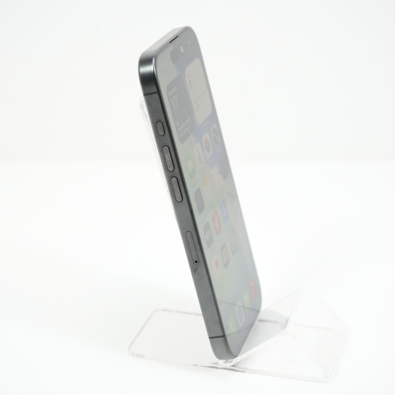 Telefon Apple iPhone 15 Pro 128GB, Black Titanium - imagine 3