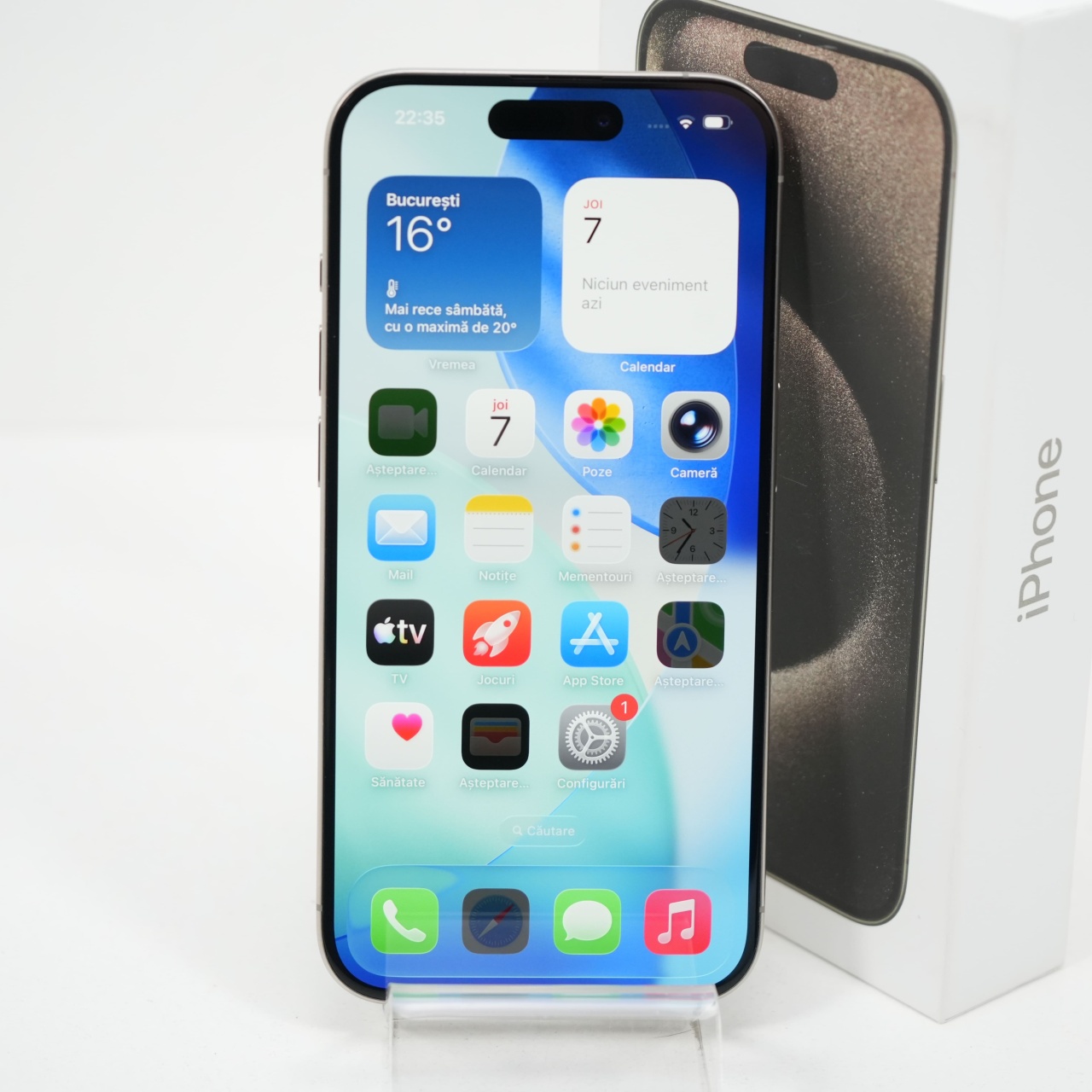 Telefon Apple iPhone 15 Pro 256GB, Natural Titanium - imagine 2