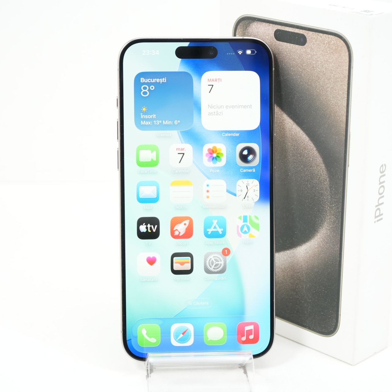 Telefon Apple iPhone 15 Pro Max 256GB, Natural Titanium - imagine 2