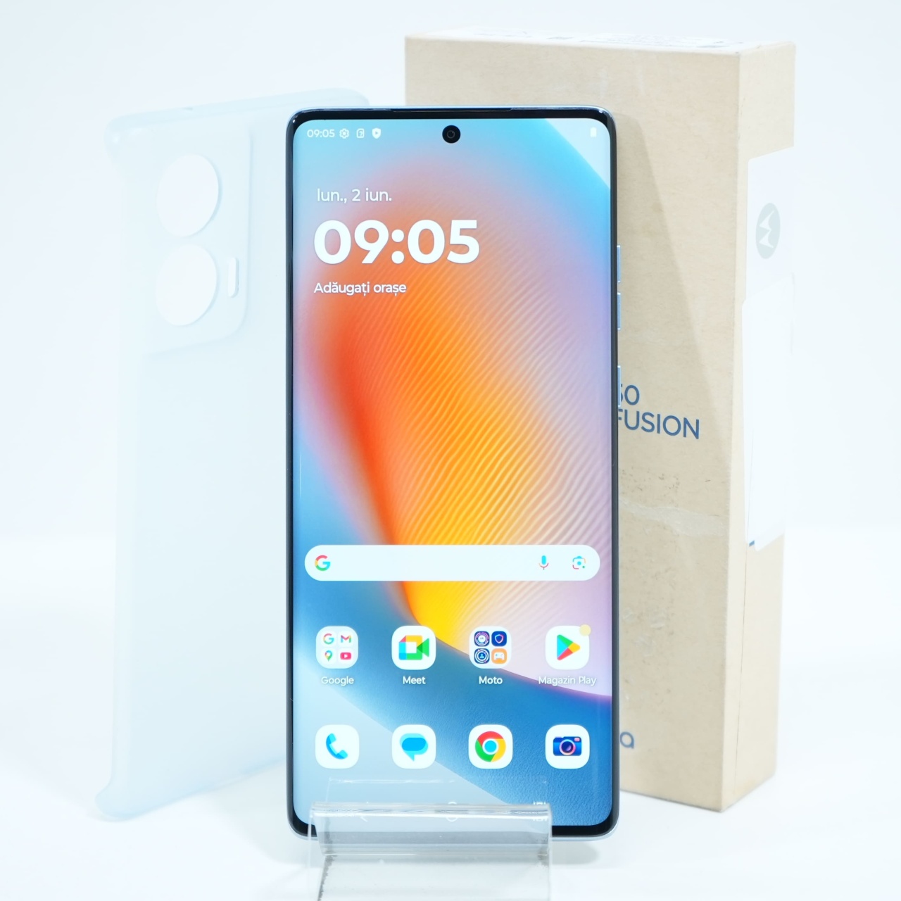 Telefon Motorola Edge 50 Fusion, Marshmallow Blue - imagine 6