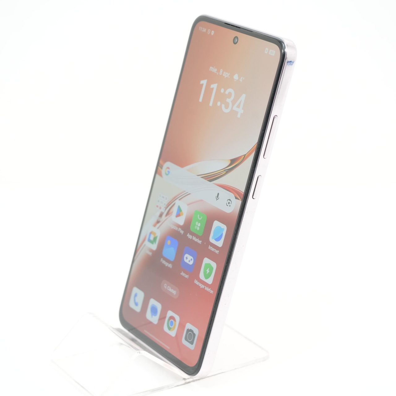 Telefon Oppo Reno12 F 5G, 256GB, Amber Orange - imagine 3