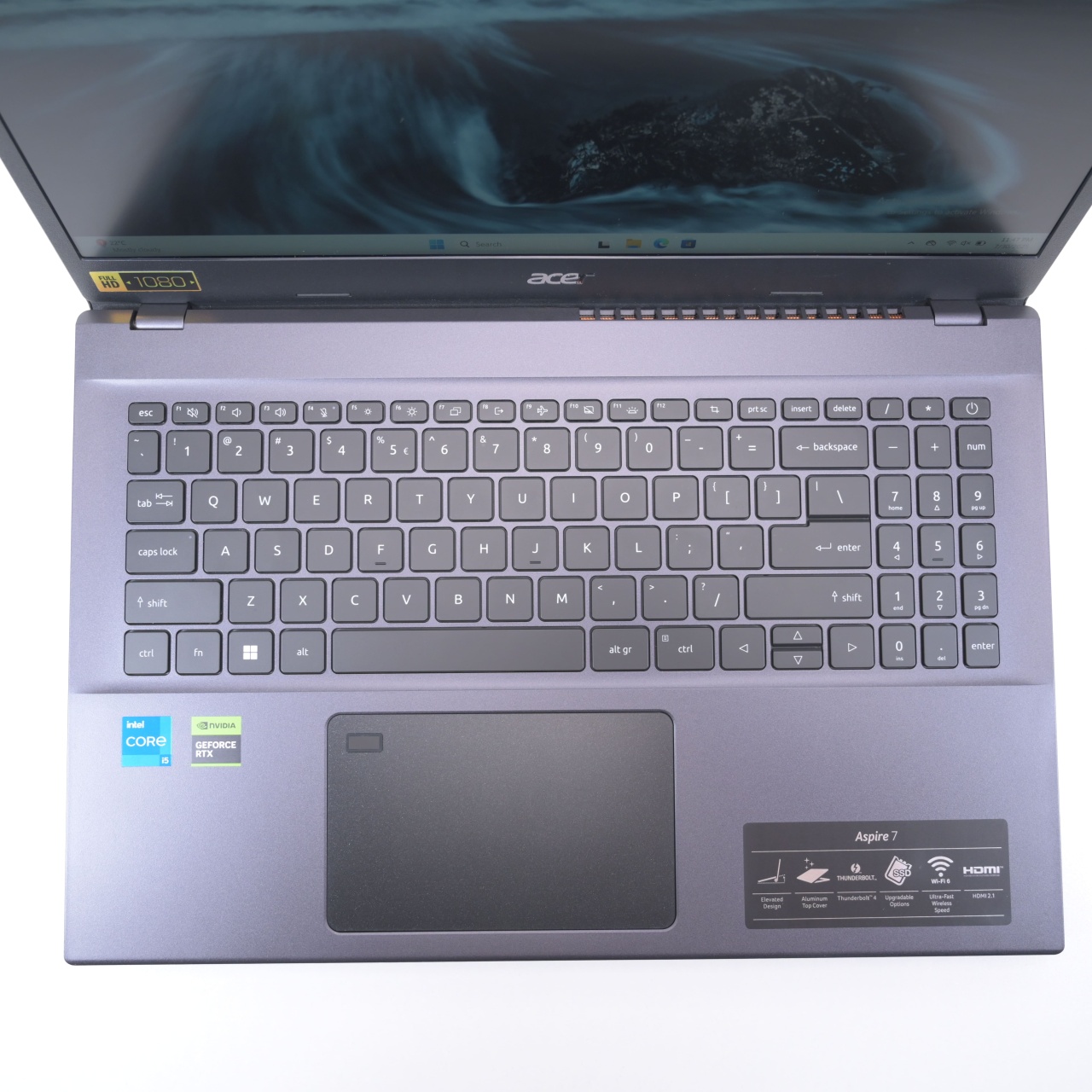 Laptop Acer Aspire 7 (A715-76G-54LL), Intel Core i5-12450H, 15.6