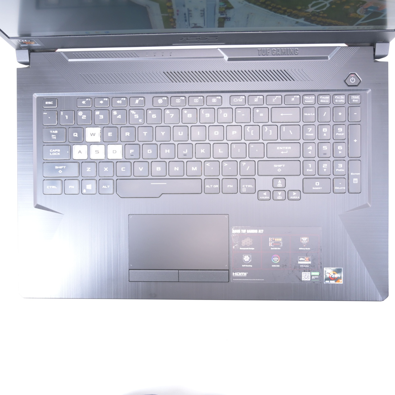 Laptop Asus TUF Gaming A17, AMD Ryzen 7 4800H, Ecran de 17.3