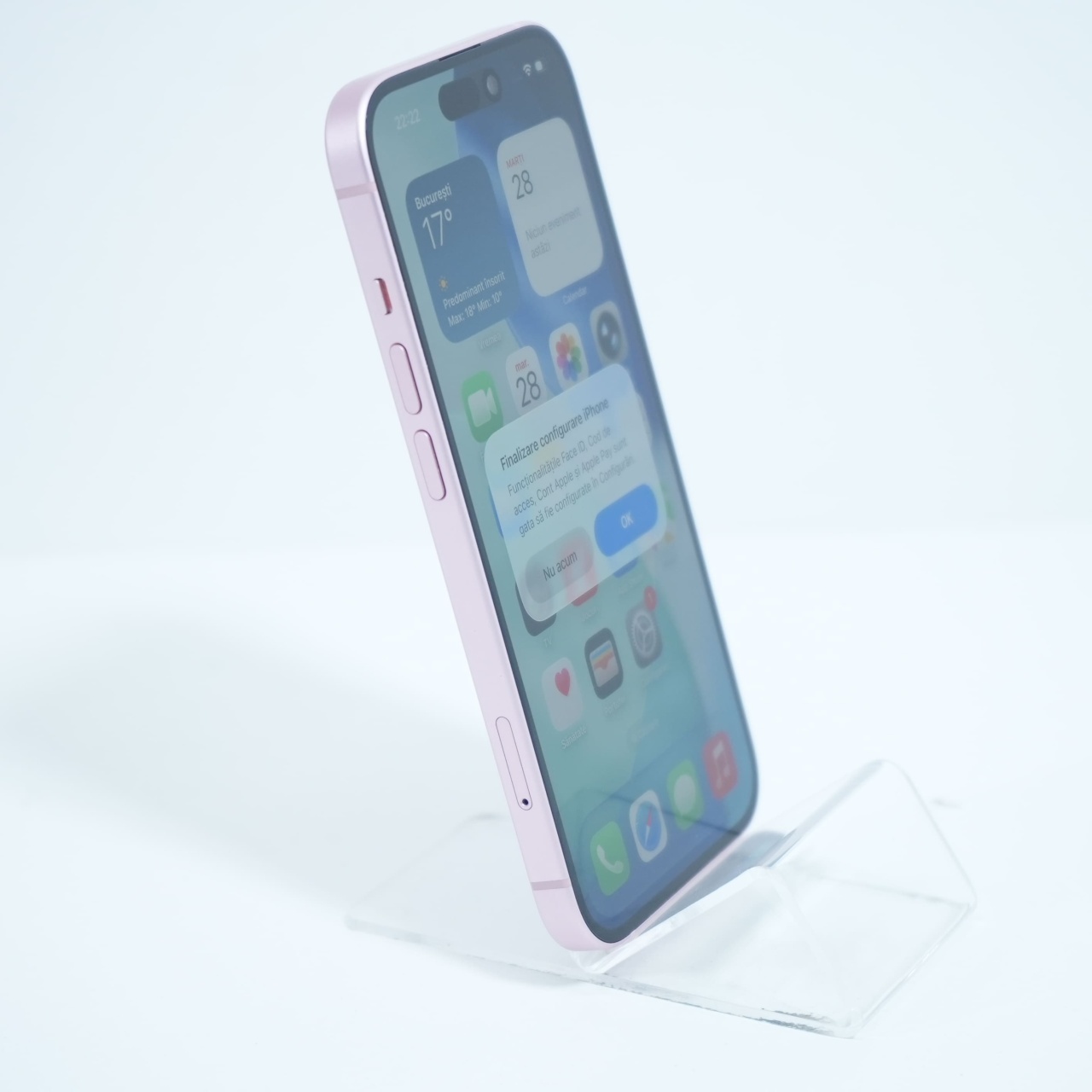 Telefon Apple iPhone 15 128GB, Pink - imagine 4